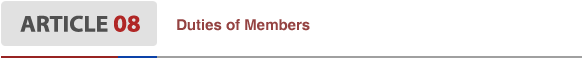 Article8 Duties of Members